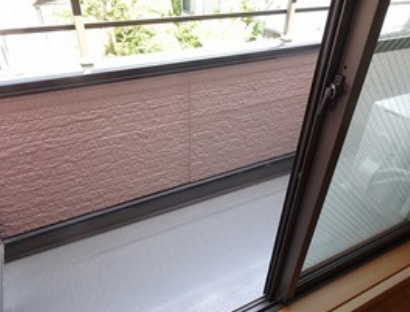 練馬区羽沢２丁目のアパートのバルコニー