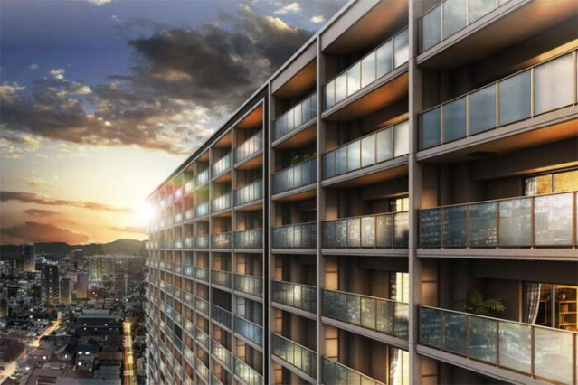 ヴェルディ・タワーヴィレッジ宇品【ウエスト】の外観パース