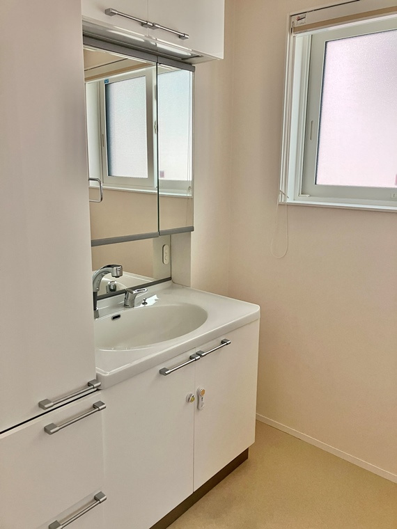 片倉町戸建の洗面所