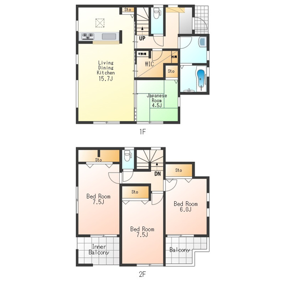 【間取り】 | リーブルガーデン　あきる野市伊奈　新築　全15棟　9号棟 | 4LDK♪