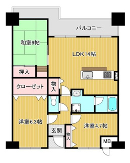 【間取り】 | オリエント狭山アーバンコンフォート