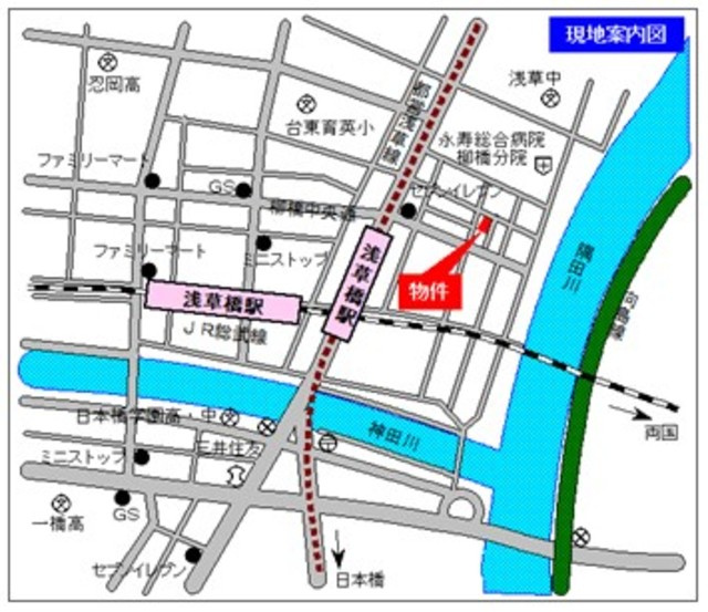 Ａｋｋｏｒｄ浅草橋　アコルトアサクサバシの地図|★案内図★