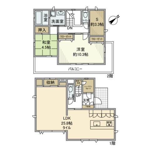 西鎌倉戸建の間取り