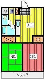 フクロク・ハイマンション1号館の間取り