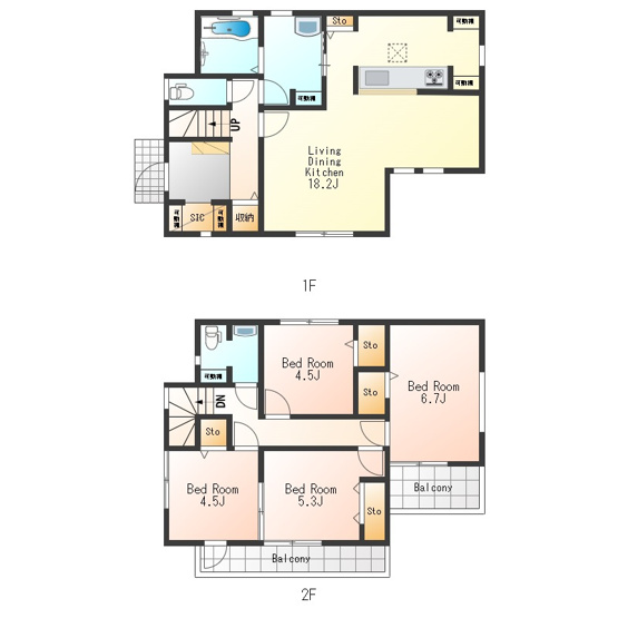 【間取り】 | リーブルガーデン　あきる野市伊奈　新築　全15棟　10号棟 | 4LDK♪