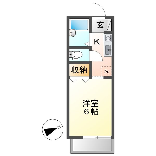 シャレード神田の間取り