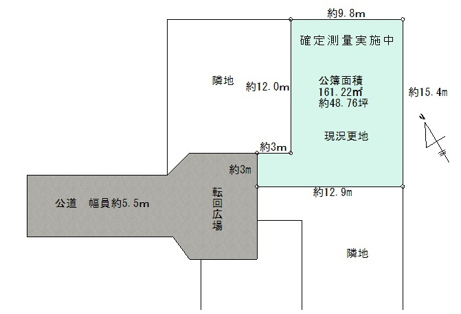 柏市吉野沢　土地