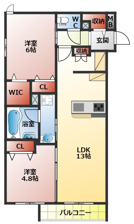 ビブレ　アンサンブルの間取り