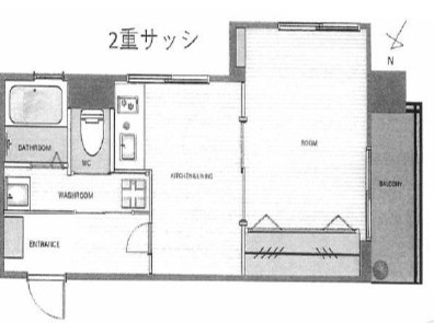【間取り】 | 本町マンション | 賃貸中となっています。
