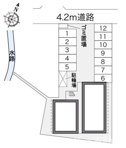 レオパレスキララの区画図