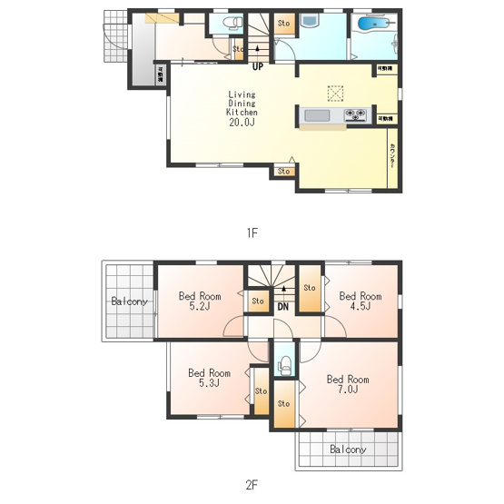 【間取り】 | リーブルガーデン　あきる野市伊奈　新築　全15棟　13号棟 | 4LDK♪