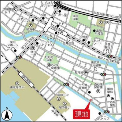 【地図】 | TIME SHARING 門前仲町（タイムシェアリング門前仲町）【旧：ソリッドブルー門前仲町】