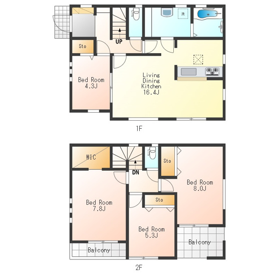 【間取り】 | リーブルガーデン　あきる野市伊奈　新築　全15棟　14号棟 | 4LDK♪