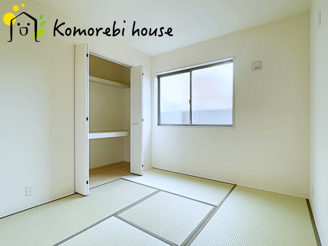 伊奈町中央　新築一戸建て　リーブルガーデン　02の和室|和室があれば、来客や子供用のスペースとして活躍します