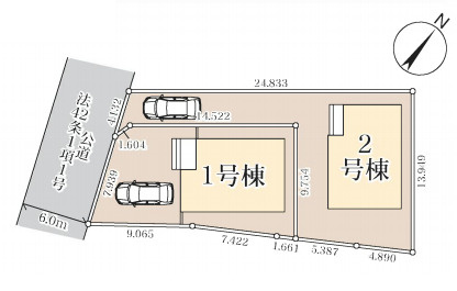 伊奈町中央　新築一戸建て　リーブルガーデン　02の区画図|2号棟