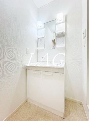 【洗面所】 | ハピネス・ハイム | 独立洗面台になります。