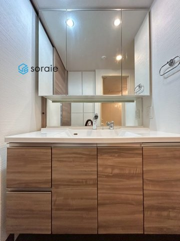 レーベンリヴァーレ入間オフィールの独立洗面台|令和8年1月27日撮影。