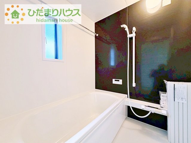 【浴室】 | つくば市森の里第6　新築戸建 | 今日も１日お疲れでした。広いお風呂で疲れを癒してください、、、♡