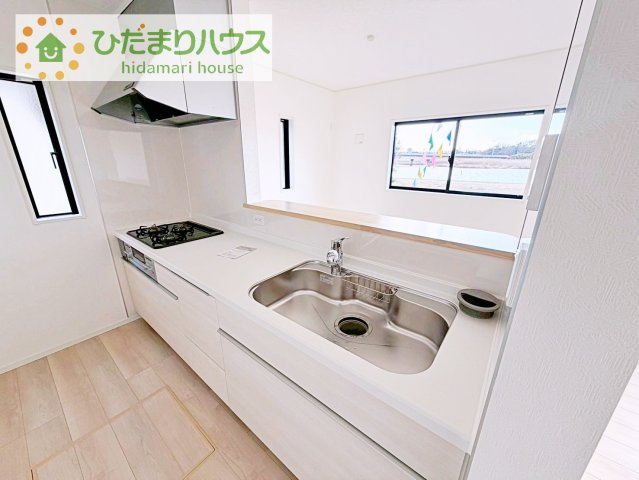 【キッチン】 | つくば市森の里第6　新築戸建 | 料理をしながらでも、ご家族との会話を楽しめる対面式キッチン♪