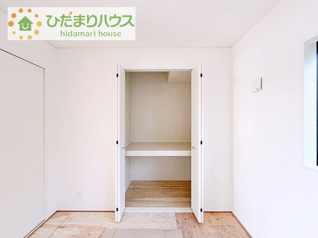 【収納】 | つくば市森の里第6　新築戸建 | 和室にも大容量のクローゼット完備！
お布団やお子様のおもちゃなどがスッキリ収納できますね(^^♪