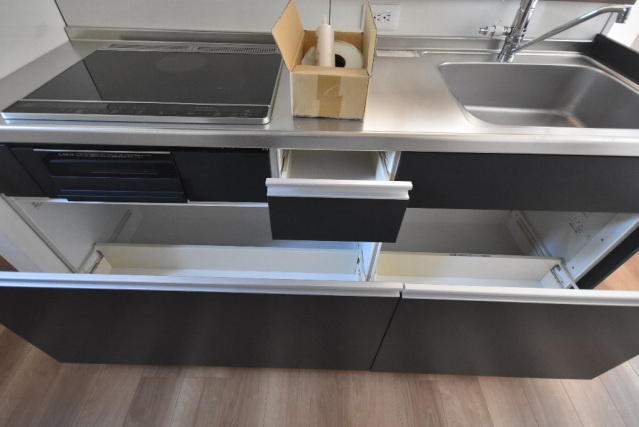 Cocon翠のキッチン|コンパクトなキッチンで掃除もラクラク