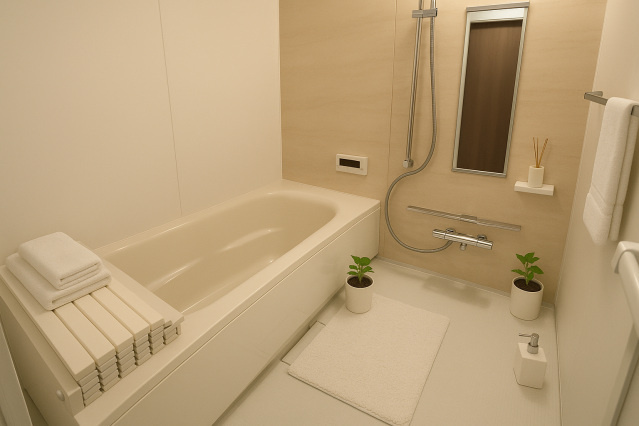 Cocon翠の浴室|コンパクトで使いやすいお風呂です