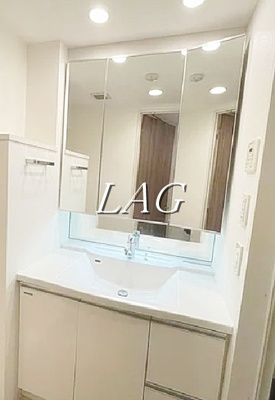 【洗面所】 | パレステージ青井ナチュラコート | 独立洗面台です。