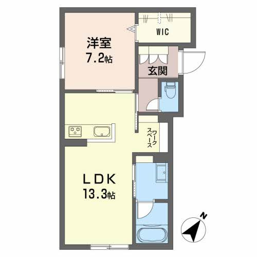 アンソレイエ古江の間取り