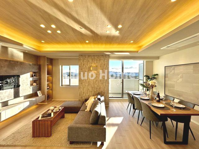 Wコンフォートタワーズイーストの居間・リビング|【リビングダイニング】一日の中で多くの時間を過すことになるリビングダイニングだからこそ、いつも穏やかな空間であることが必然。爽やかな通風と採光を存分に感じる事が出来る空間です。