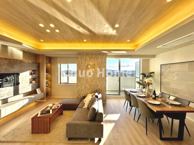 【居間・リビング】 | Wコンフォートタワーズイースト | 【リビングダイニング】一日の中で多くの時間を過すことになるリビングダイニングだからこそ、いつも穏やかな空間であることが必然。爽やかな通風と採光を存分に感じる事が出来る空間です。