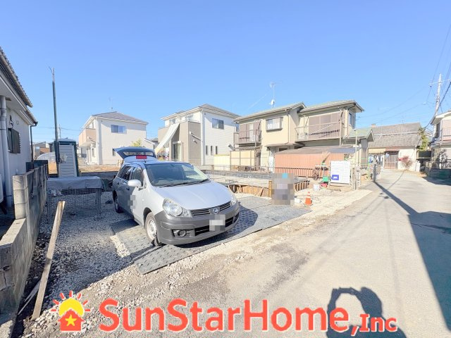 【サンスターホーム】　あきる野市下代継　長期優良住宅　新築戸建の前面道路含む現地写真