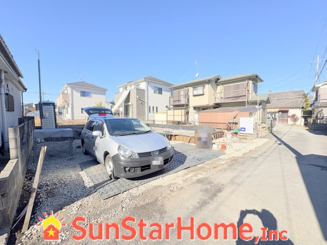 【サンスターホーム】　あきる野市下代継　長期優良住宅　新築戸建の前面道路含む現地写真