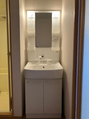 熊本市中央区帯山６丁目の賃貸マンションの洗面所
