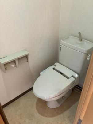 熊本市中央区帯山６丁目の賃貸マンションのトイレ