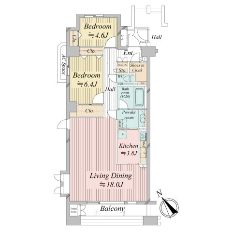 アスティオス狛江の間取り