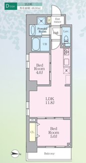 【間取り】 | ロレーヌ東陽