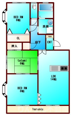【間取り】 | ファミール大原