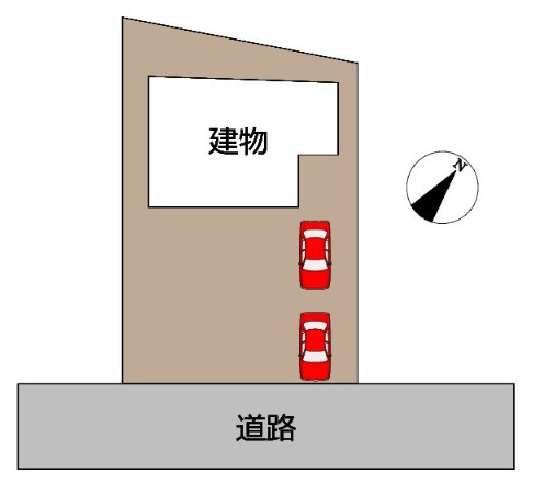 売中古戸建　富士市三ツ沢の区画図