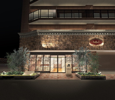 【エントランス】 | プレジオ玉造 | 落ち着いたエントランスです