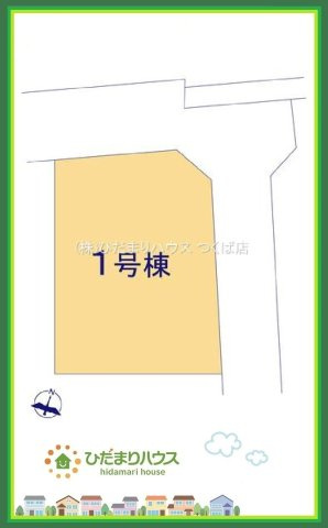 ひたちなか船窪第3　新築戸建の区画図|カースペース３台ＯＫ！来客用にもスペースを確保できて安心ですね(^_-)-☆