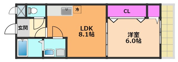 【間取り】 | フジパレスヒルズビレッジ上穂積
