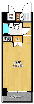 ホワイトパレス黄金五番館の間取り