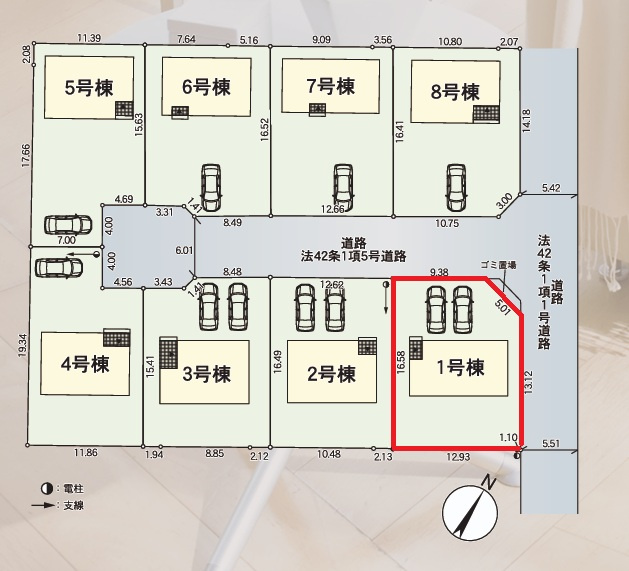 Cradlegarden　 常陸大宮市姥賀町　第3　1の前面道路含む現地写真|並列駐車可能なカースペース確保。気になる他の物件と合わせての現地ご案内も可能です。HPから、またお電話でも、お気軽にお問い合わせください。

