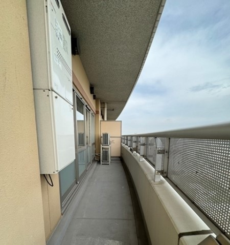 河和田町ガーデン1号棟のバルコニー|河田町ガーデン1号棟