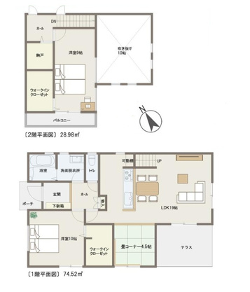 【間取り】 | 大室高原別荘地　戸建