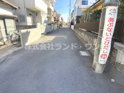 【前面道路含む現地写真】 | 所沢市和ヶ原1丁目 | 接道：西側約4ｍ公道