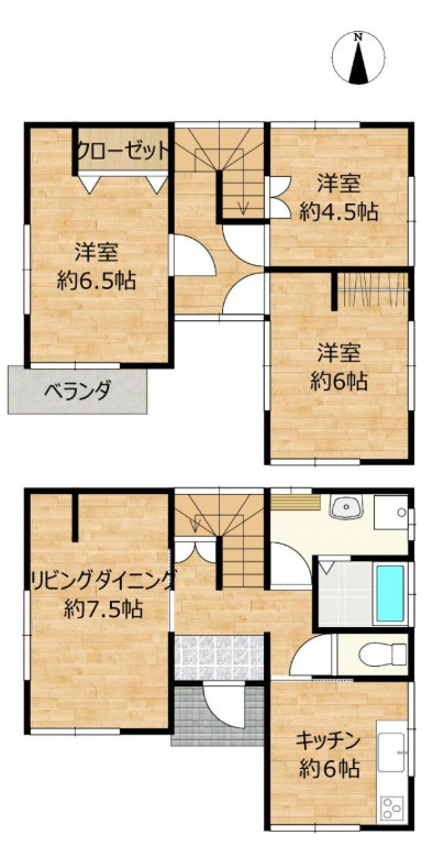 売中古戸建　富士市今泉４丁目の間取り