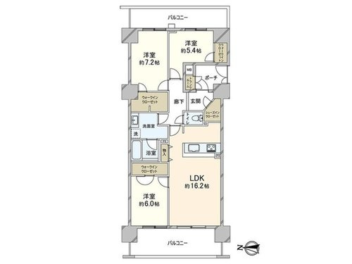 【間取り】 | エスタテラ湘南台マウンテンコート
