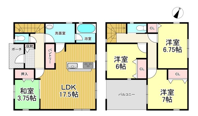 【間取り】 | クレイドルガーデン石巻市錦町第4