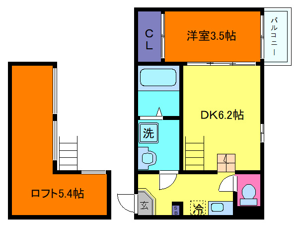 ハーモニーテラス深江南町の間取り